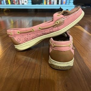 Women’s Sperry Angelfish Boat Shoes- Size 8, perfect condition, hollow flowers